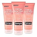 Neutrogena Oil Free Pink Grapefruit Acne Face Wash with Vitamin C, 2% Salicylic Acid Acne Treatment, Gentle Foaming Facial Scrub to Treat & Prevent Beauty & Personal Care Neutrogena