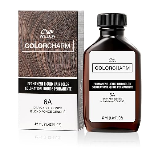 COLORCHARM Permanent Liquid Hair Color for Gray Coverage| 6A Dark Smokey Ash Blonde | 1.4 Fl Oz Beauty & Personal Care COLORCHARM