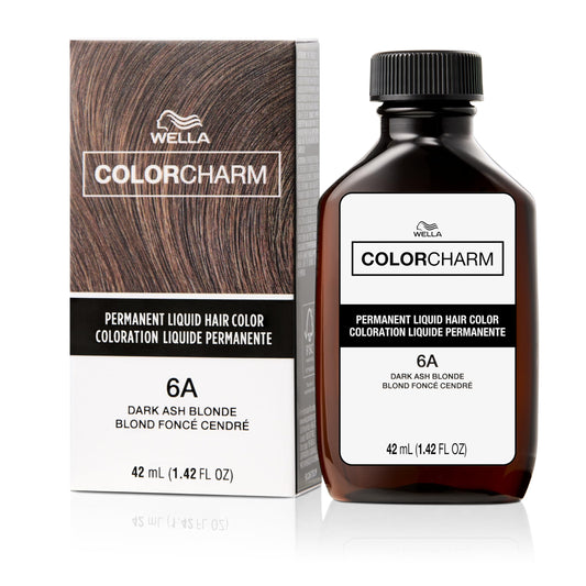 COLORCHARM Permanent Liquid Hair Color for Gray Coverage| 6A Dark Smokey Ash Blonde | 1.4 Fl Oz Beauty & Personal Care COLORCHARM