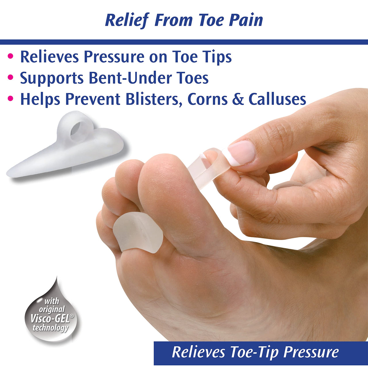 PediFix Visco-gel Hammer Toe Cushion, Small Right