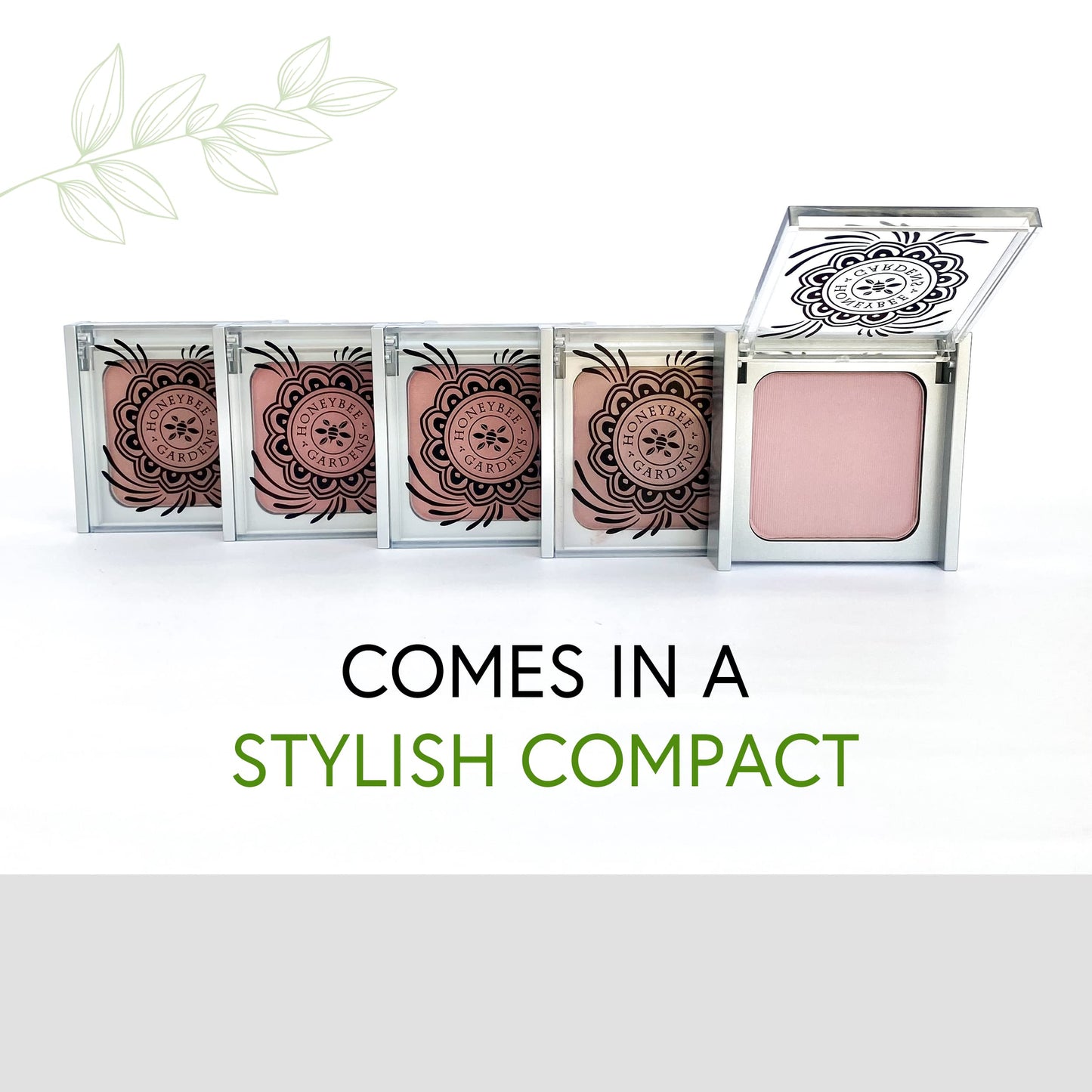 Honeybee Gardens Complexion Perfecting Blush in Euphoria, Cool Peachy Pink, Vegan & Gluten-Free, 8.5g Beauty & Personal Care Honeybee Gardens