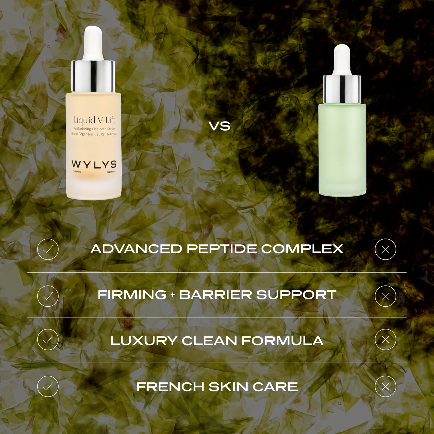 Liquid V-Lift - Peptide Face Serum for Aging Skin | Lifts, Firms & Brightens with Collagen & AFA-GS Alga | Reduces Wrinkles & Fine Lines | Lightweight Beauty & Personal Care WYLYS