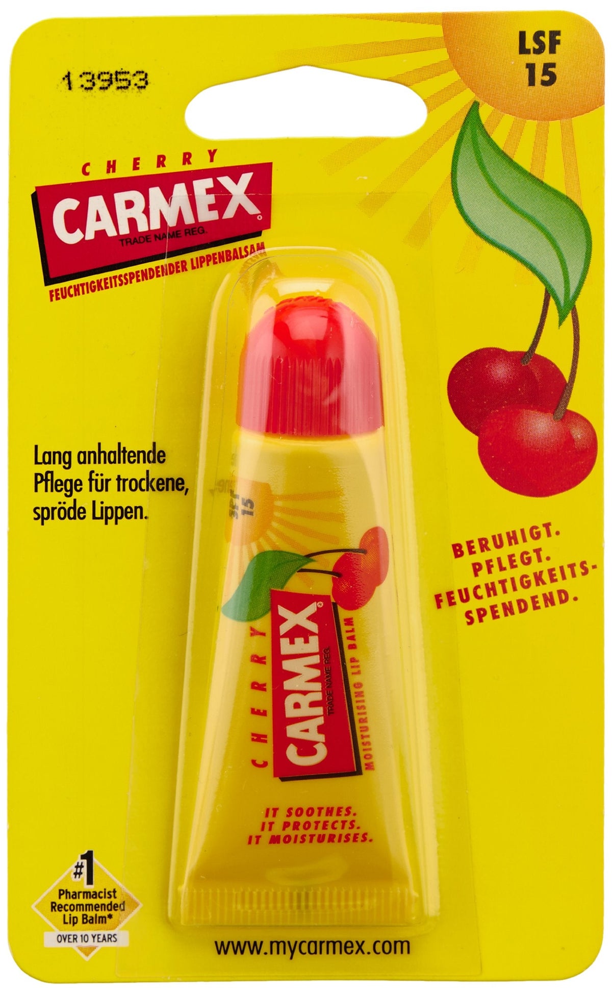 Carmex Cherry Lip Balm SPF 15 0.35 oz (Pack of 12) Beauty & Personal Care Carmex