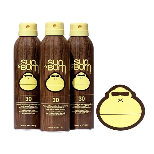 Sun Bum Original Moisturizing Sunscreen Spray SPF 30, 6 oz (3 pack) Beauty & Personal Care Sun Bum