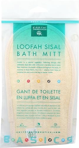 EARTH THERAPEUTICS Loofah Sisal Bath Mitt, 1 EA Beauty & Personal Care Earth Therapeutics