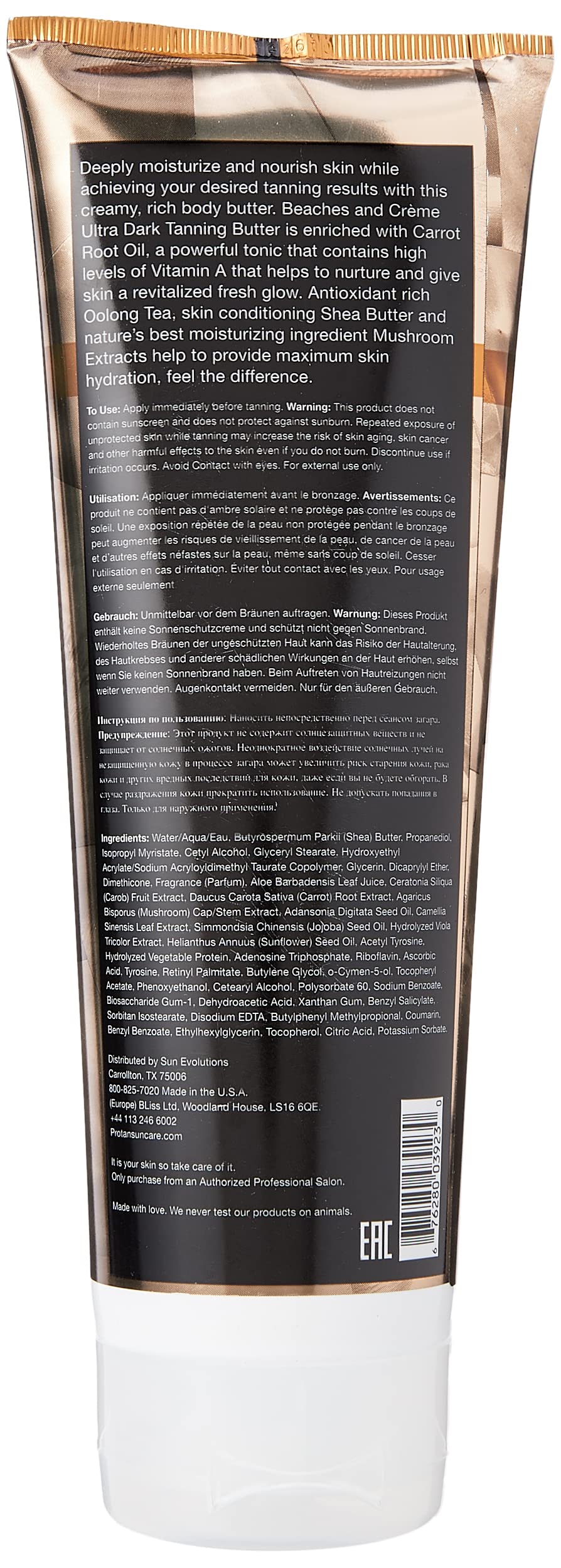 ProTan BEACHES and CREME Tanning Lotion Butter (8.5 ounce) indoor tanning lotion Beauty & Personal Care Pro Tan