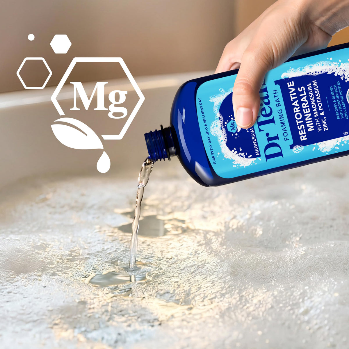 Dr Teal's New 2025 Restorative Minerals - Pure Epsom Salt Soak, 3 lbs. and Foaming Bath, 34 Fl Oz (Restorative Minerals Salt + Foaming Bath) Beauty and Personal Care Dr Teal's
