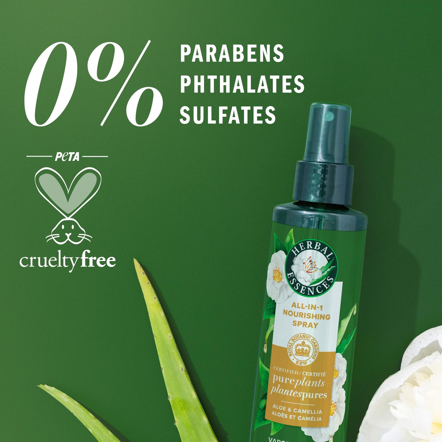 Herbal Essences All-in-1 Nourishing Spray, Certified Pure Plants, with Aloe and Camellia Flower Oil, 6 fl oz Beauty & Personal Care Herbal Essences
