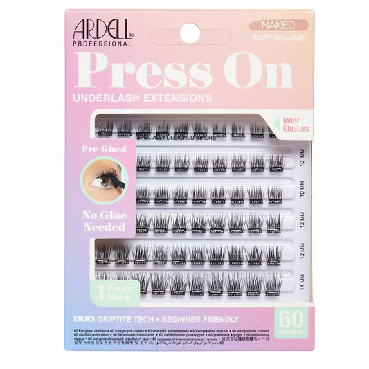 Ardell Press On Lashes Naked Soft Volume Pre Glued Lash Clusters, 60 ct
