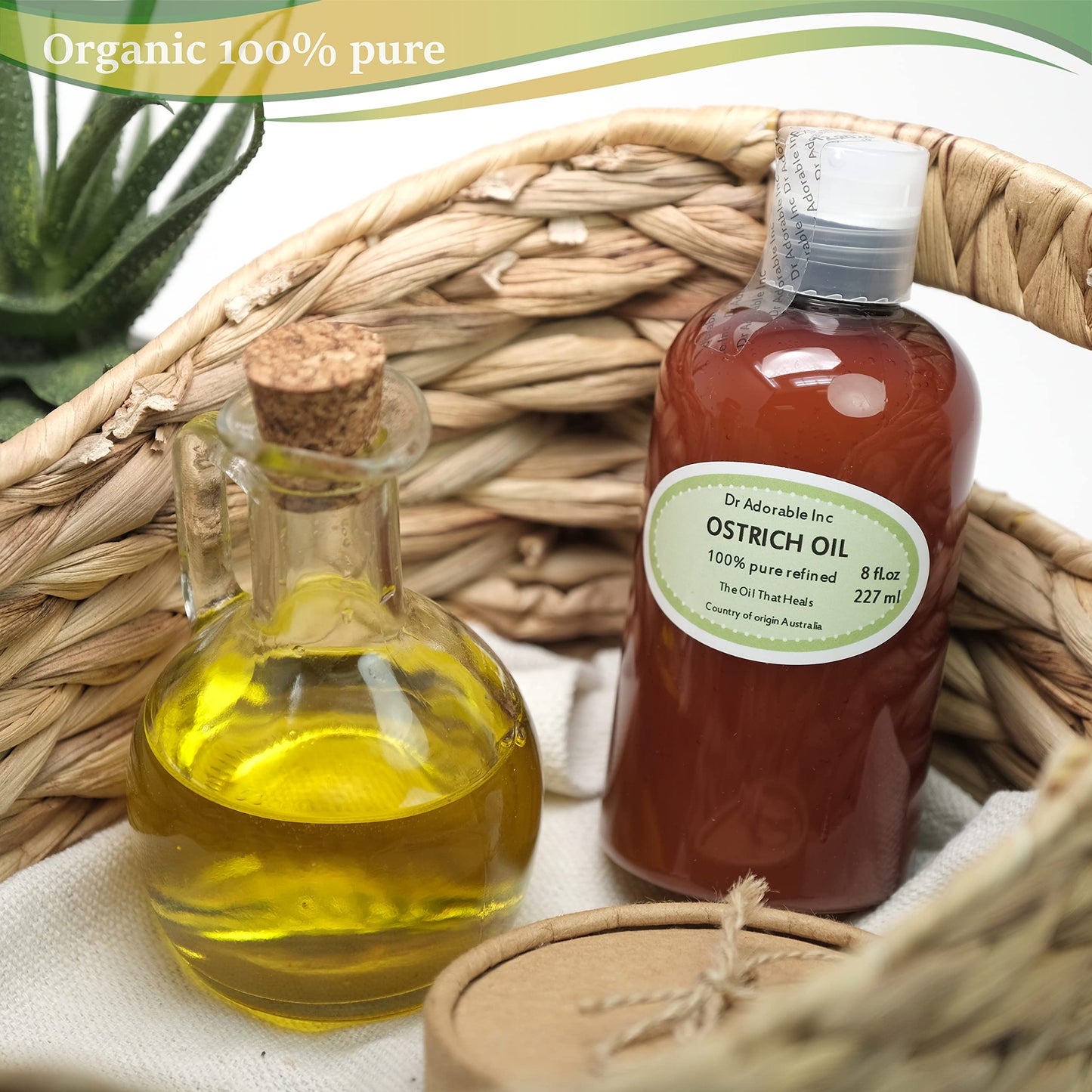 Dr Adorable - 8 oz - Ostrich Oil - 100% Pure Natural Premium Organic Beauty & Personal Care Dr Adorable