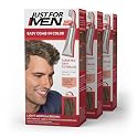 Just For Men Easy Comb-In Color Mens Hair Dye, Easy No Mix Application with Comb Applicator - Light-Medium Brown, A-30, Pack of 3 Beauty & Personal Care Just for Men