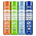 Dr. Bronner's - Organic Lip Balm Variety Peppermint, Orange Ginger, Naked, Lemon Lime) - Made with Organic Beeswax and Avocado Oil, For Dry Lips Beauty & Personal Care Dr. Bronner's