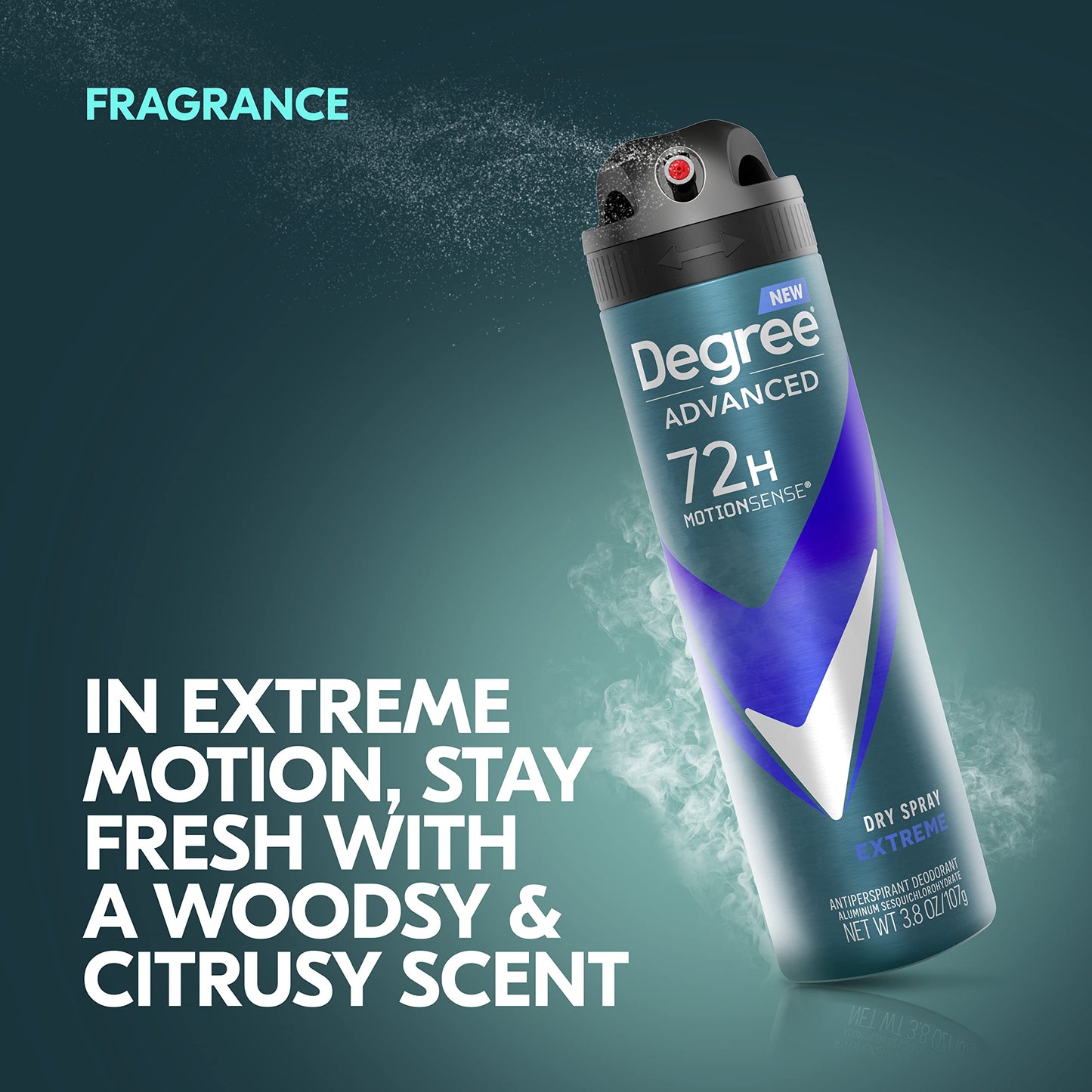 Degree Men Antiperspirant Deodorant Dry Spray Extreme Deodorant for Men With MotionSense Technology 3.8 oz Beauty and Personal Care Degree
