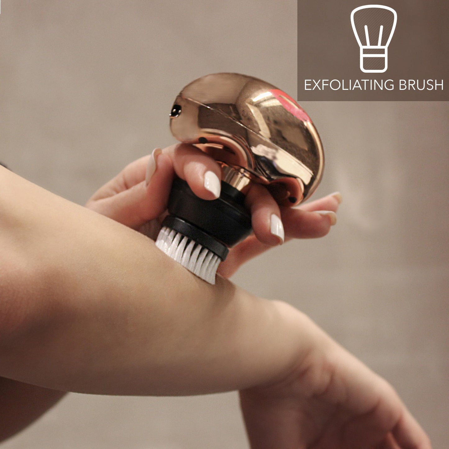 Skull Shaver Body Exfoliating Brush Attachment - Skin-Cleansing Exfoliator - Compatible with Pitbull, Palm & Butterfly Kiss Shavers - Black Beauty and Personal Care Skull Shaver