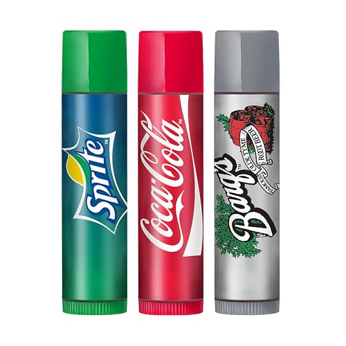 Lip Smacker Coca Cola Collection - Moisturizing, Soothing Trio Sprite, Coke, & Barq's Root Beer Beauty & Personal Care Lip Smacker