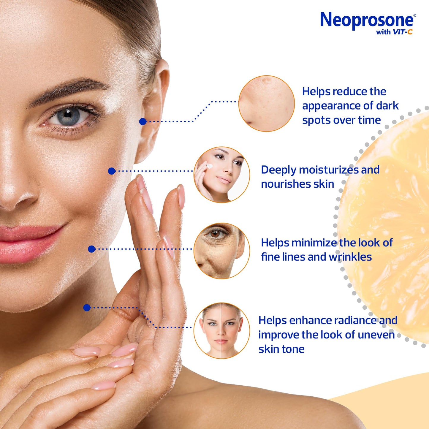 Neoprosone Skin Brightening Cream - 1.7 Fl oz / 50 ml - with Vitamin C and Alpha Arbutin Complex Beauty & Personal Care Neoprosone