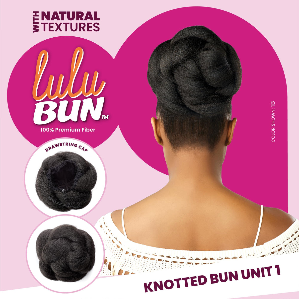 Sensationnel Lulubun Updo Hairextensions-Knotted Bun Unit 1,M44