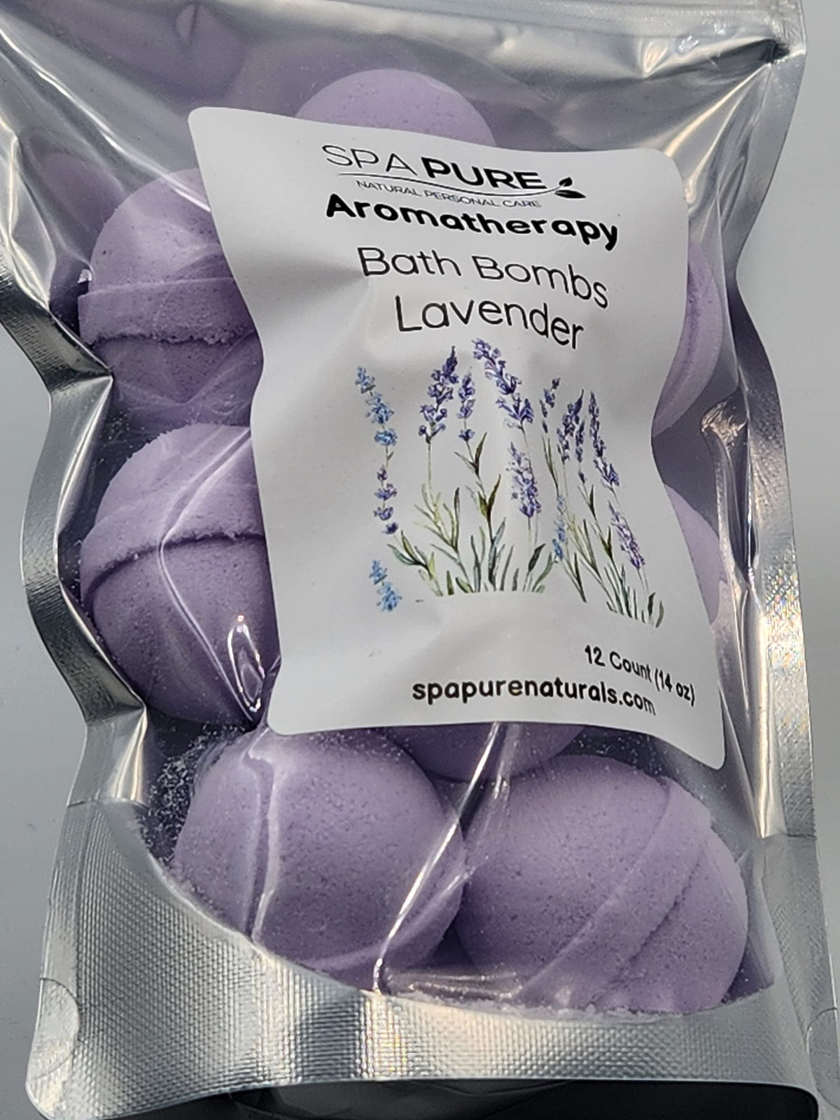 Essential Oil Bath Bombs - USA Made with Coconut Milk & Shea Butter - for a Luxurious at Home Spa Bath (12 Count) Pack of 1 (Lavender) Beauty & Personal Care Spa Pure
