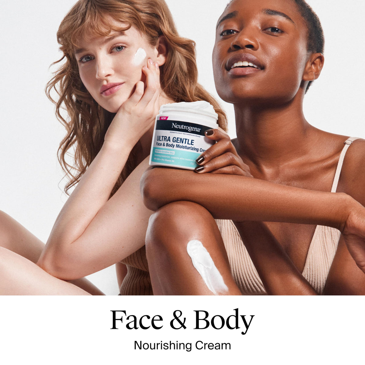 Neutrogena Ultra Gentle Face & Body Moisturizing Cream, Nourishing Face & Body Lotion Moisturizer for Normal to Sensitive Skin Leaves Skin Feeling Beauty & Personal Care Neutrogena