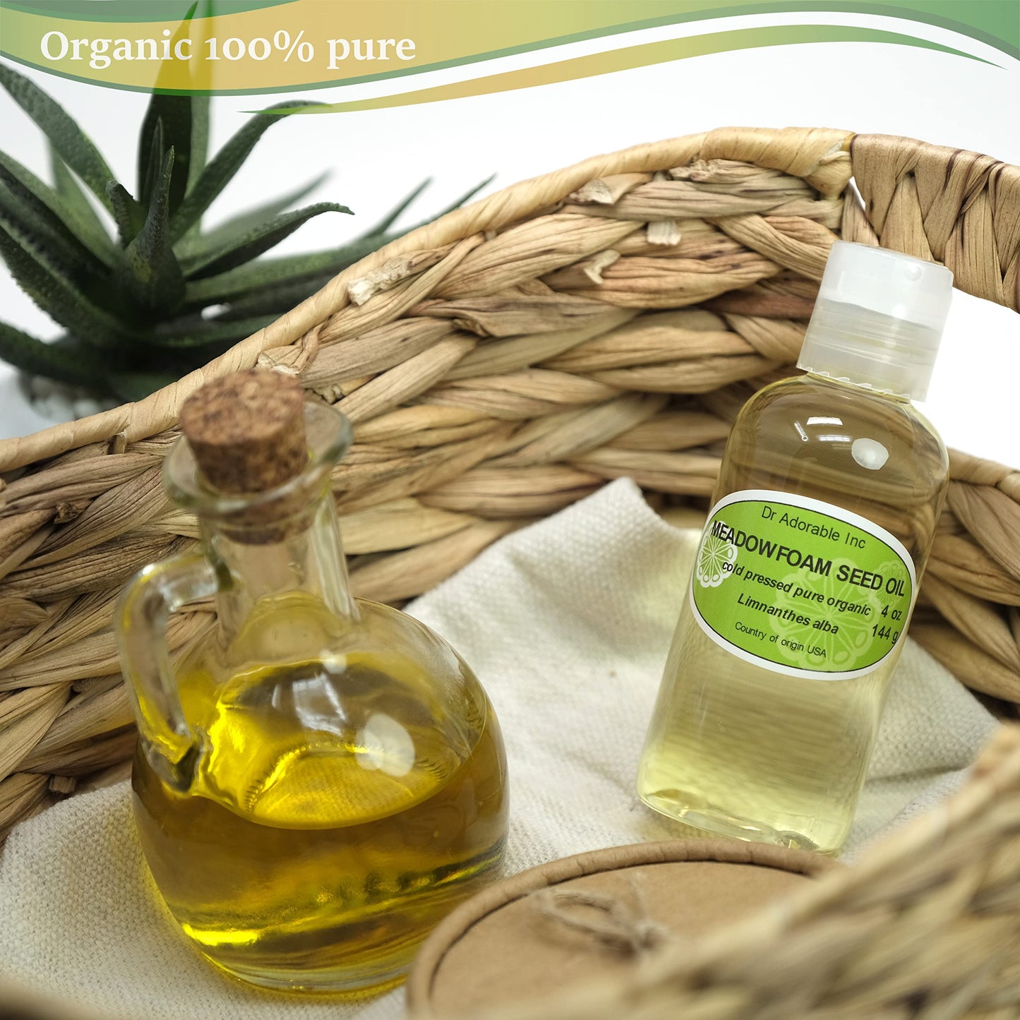 Dr Adorable - 4 oz - Meadowfoam Seed Oil - 100% Pure Natural Organic Cold Pressed Beauty & Personal Care Dr Adorable