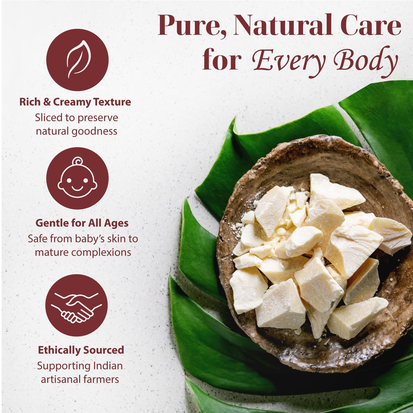 era of nature Organic Unrefined Raw MANGO BUTTER BLOCK Bulk, Skin Moisturizing, Use Alone or in DIY Body Butters, Soaps, Lotions and lip balm - 50lb Beauty and Personal Care era of nature