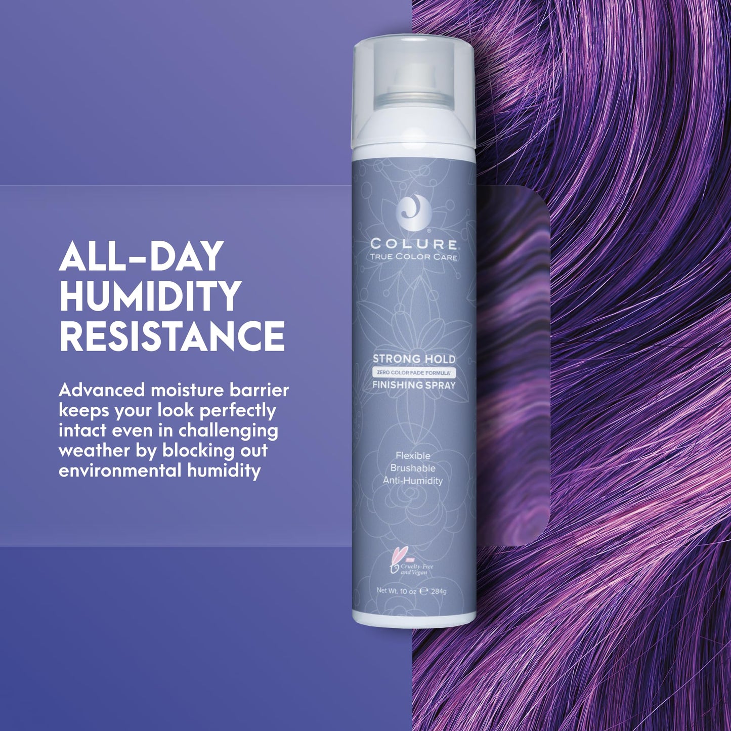 COLURE Strong Hold Finishing Spray 10 oz - Firm Flexible Professional Hairbrushable Hairspray with Humidity Resistance Beauty & Personal Care COLURE