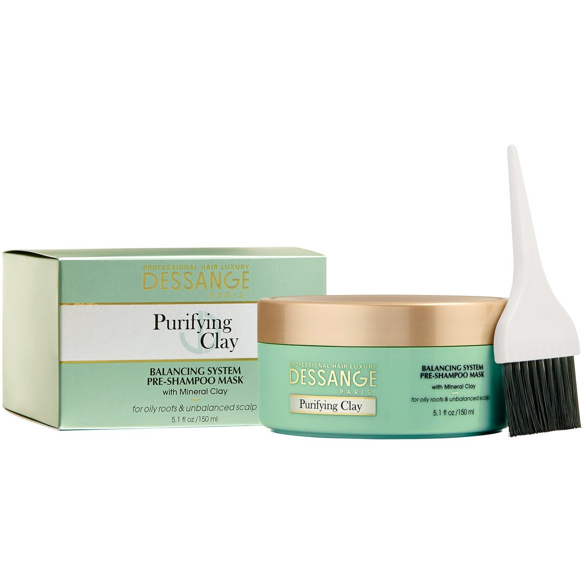 Dessange Purifying Clay Balancing System Pre Shampoo Mask, 5.09 Fluid Ounce