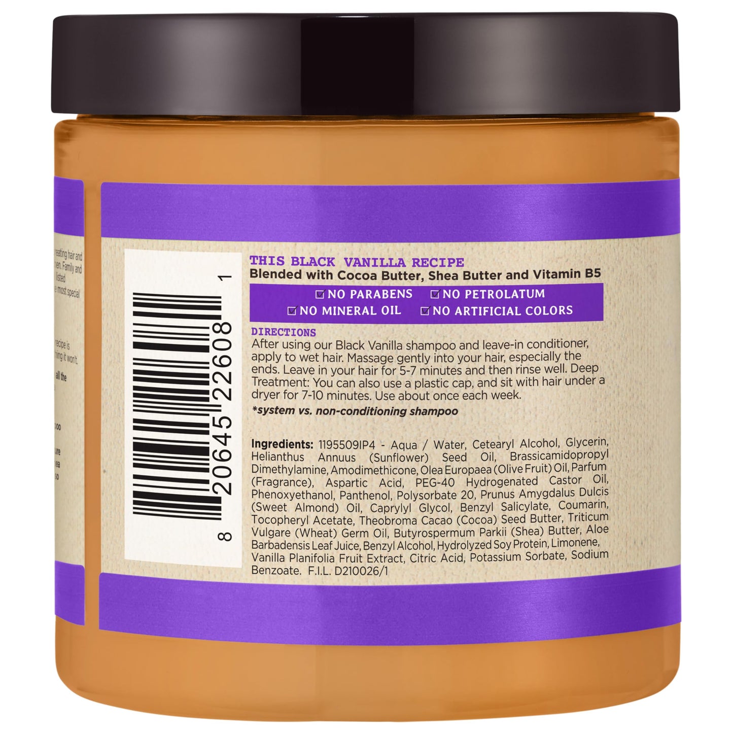 Carol's Daughter Black Vanilla Moisture & Shine Hair Smoothie, 8 Ounce Beauty & Personal Care Carol's Daughter