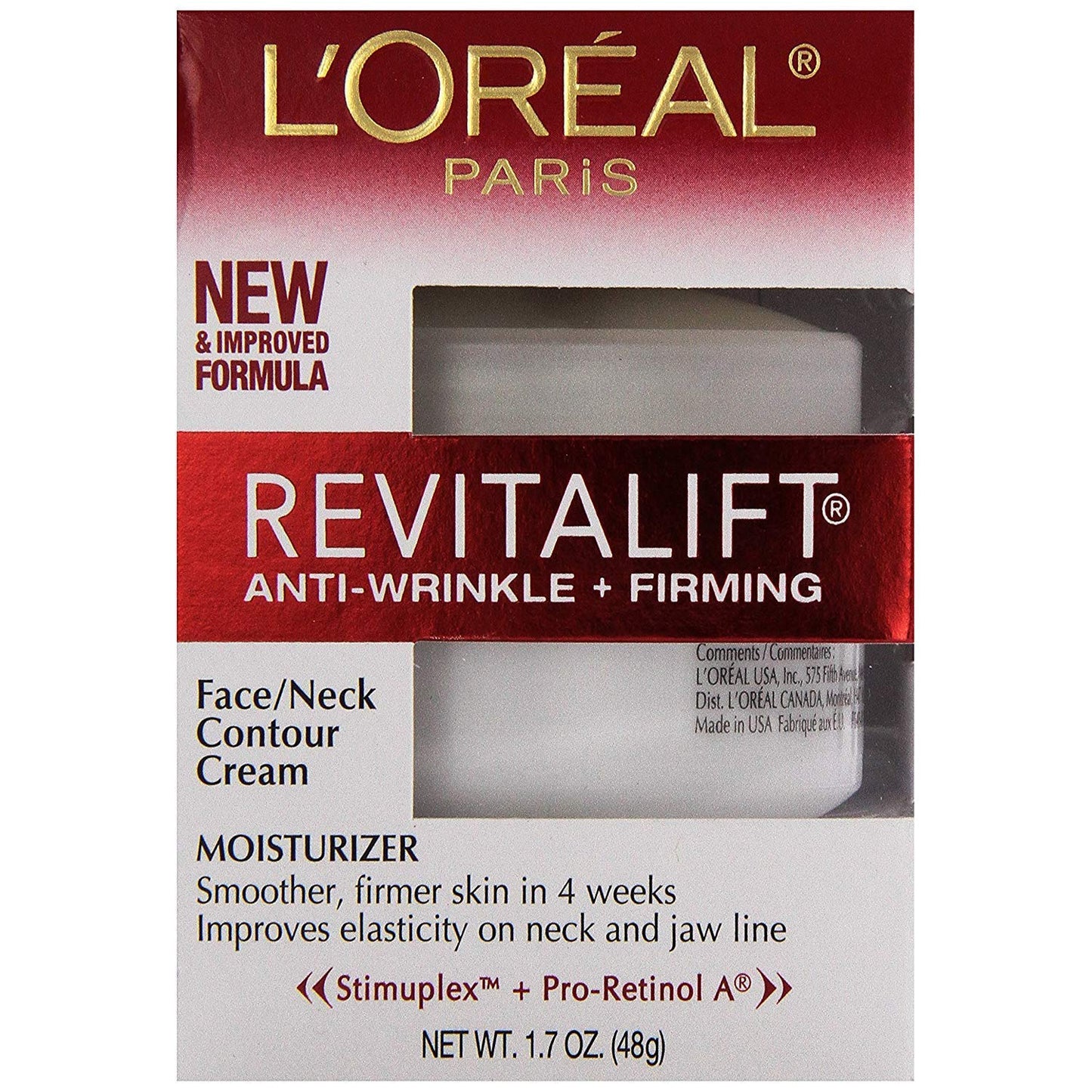 L’Oreal ParisRevitalift Face & Neck Anti-Wrinkle & Firming Moisturizer Day Cream 1.70 oz (Pack of 3) Beauty & Personal Care L'Oreal Paris