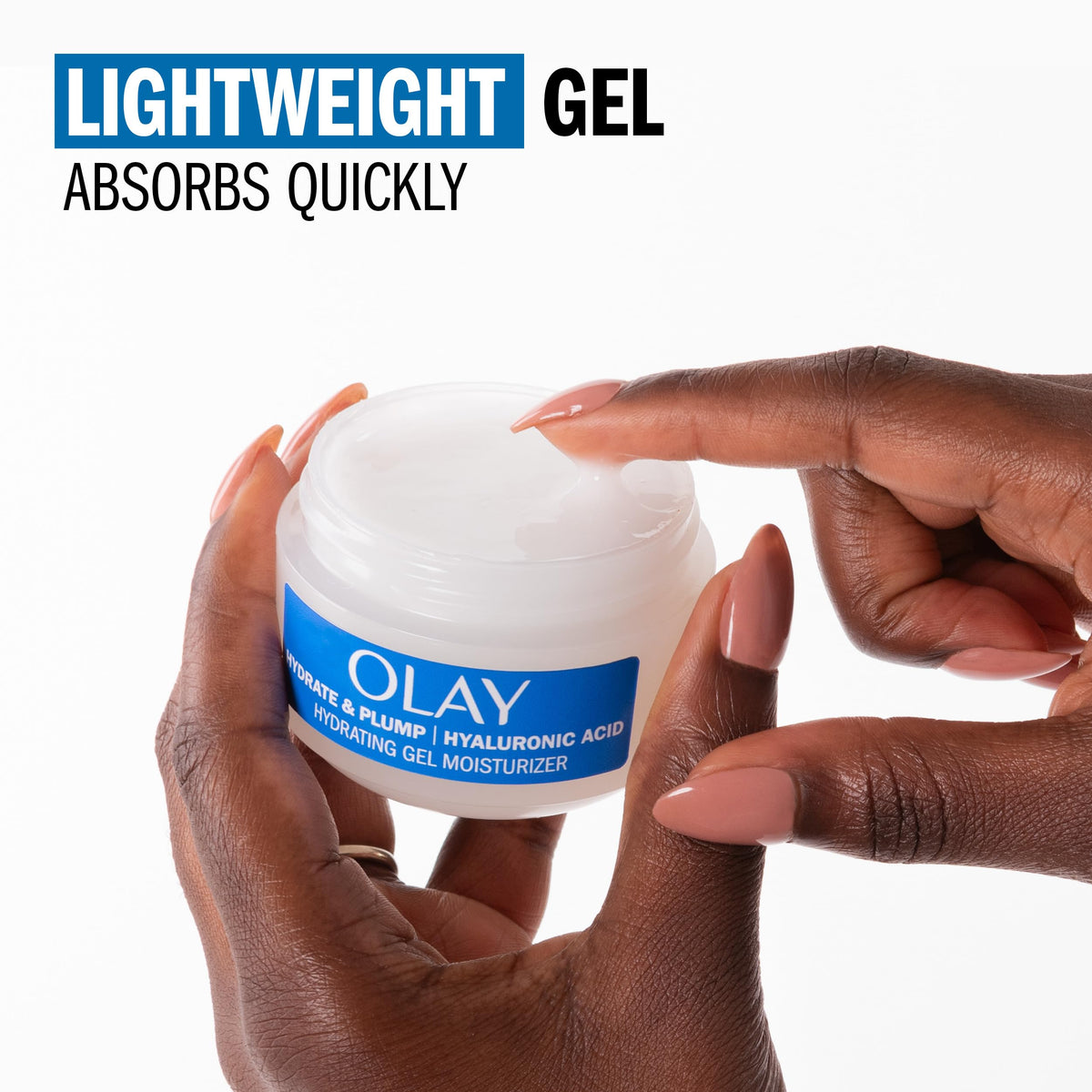 Olay Hyaluronic Acid Face Mousturizer, Plump & Hydrate, Fragrance-Free - Hydrating Gel for Dry Skin Retain & Replenish Moisture, with Niacinamide Beauty & Personal Care Olay