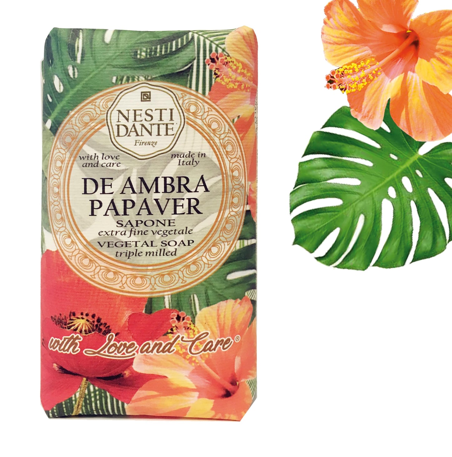 NESTI DANTE Dante de Ambra Papaver No.9 Soap 250 g Beauty & Personal Care Nesti Dante