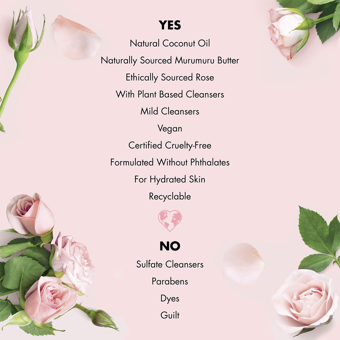 Love Beauty And Planet, Bountiful Moisture Body Wash to Clean Hydrate Skin Murumuru Butter Silicone Free Paraben Free Vegan, rose, 16 Fl Oz Beauty & Personal Care Love Beauty And Planet