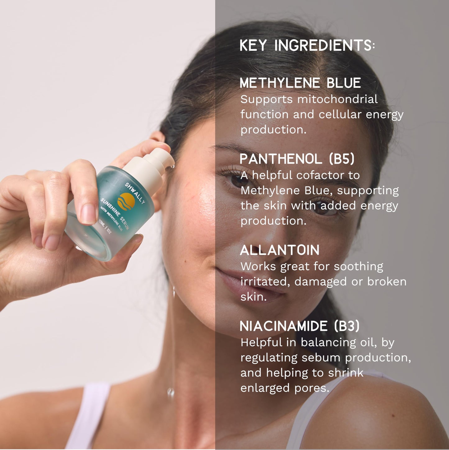 Shwally Methylene Blue Serums (Clear Every Day Sunshine Serum, 1oz) Beauty & Personal Care Shwally