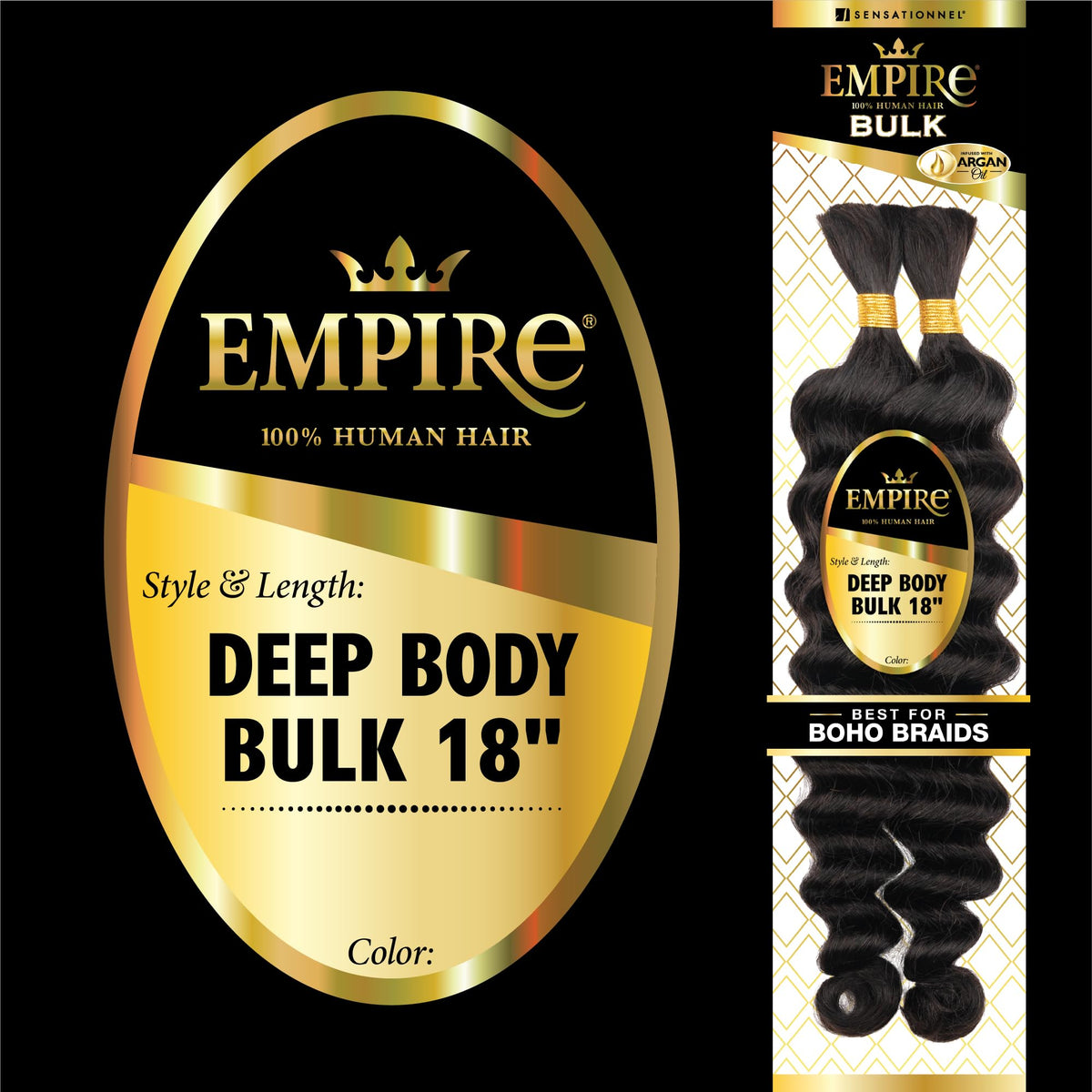 Sensationnel Empire Bulk Braiding-Deep Body,1 pack 18 inch, RED