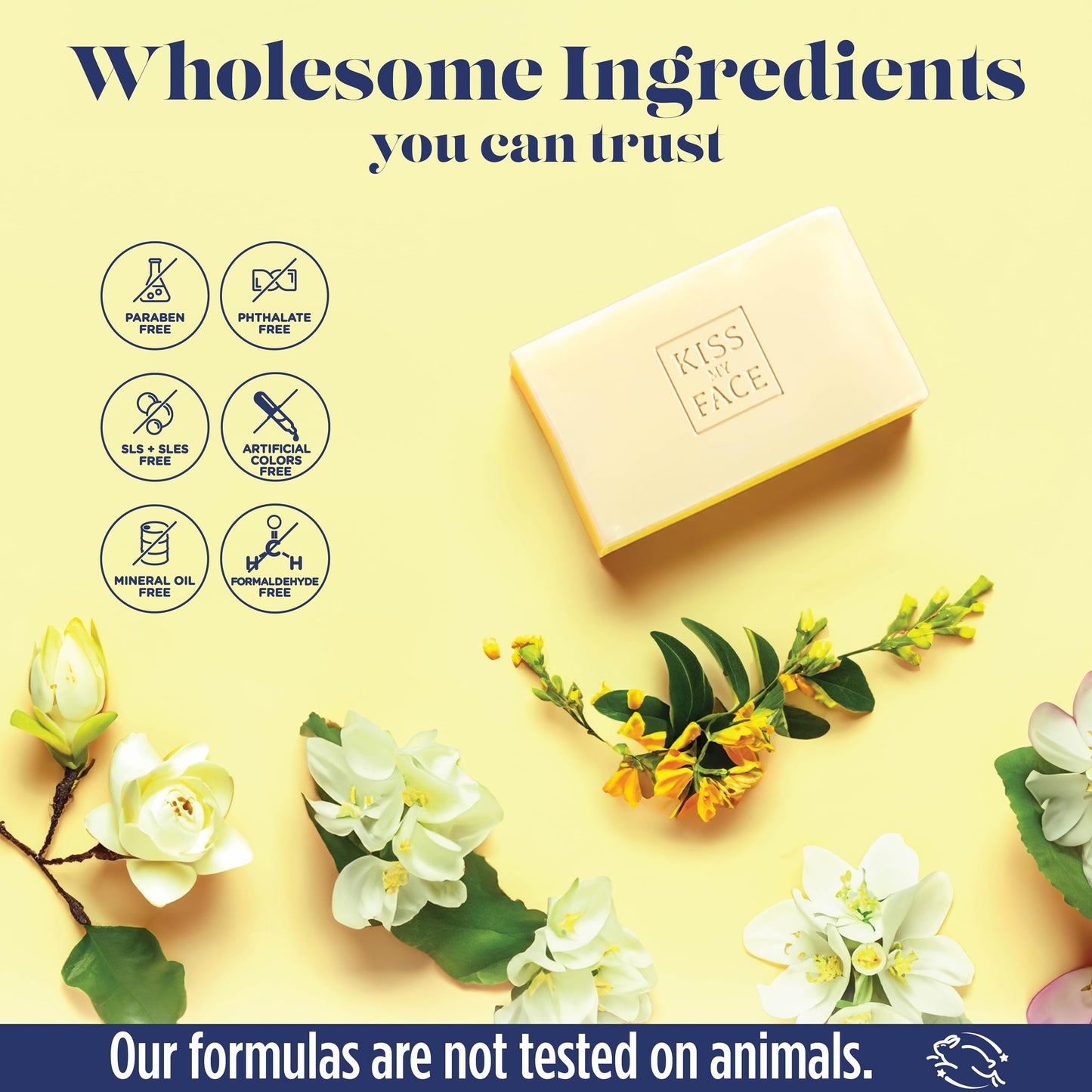 Kiss My Face De-Stress Bar Soap - Neroli + Gardenia - Vegan Soap Bar with Hemp Seed Oil - Cruelty Free and Palm Oil Free Bath Soap (Neroli + Gardenia Beauty & Personal Care Kiss My Face