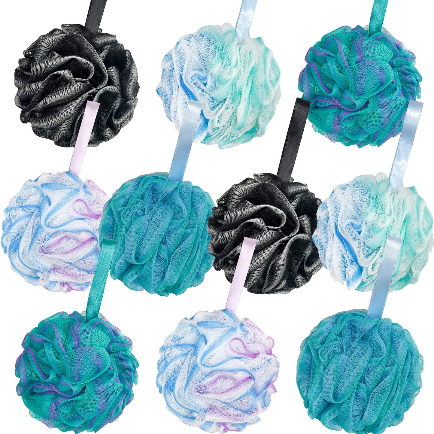 10 Pack Bath Sponge Shower Loofahs 40g,Mesh Pouf Bath Scrunchies Body Wash Puff,Body Scrubber Exfoliating Bath Sponge for Women and Men Beauty & Personal Care Panxxsen