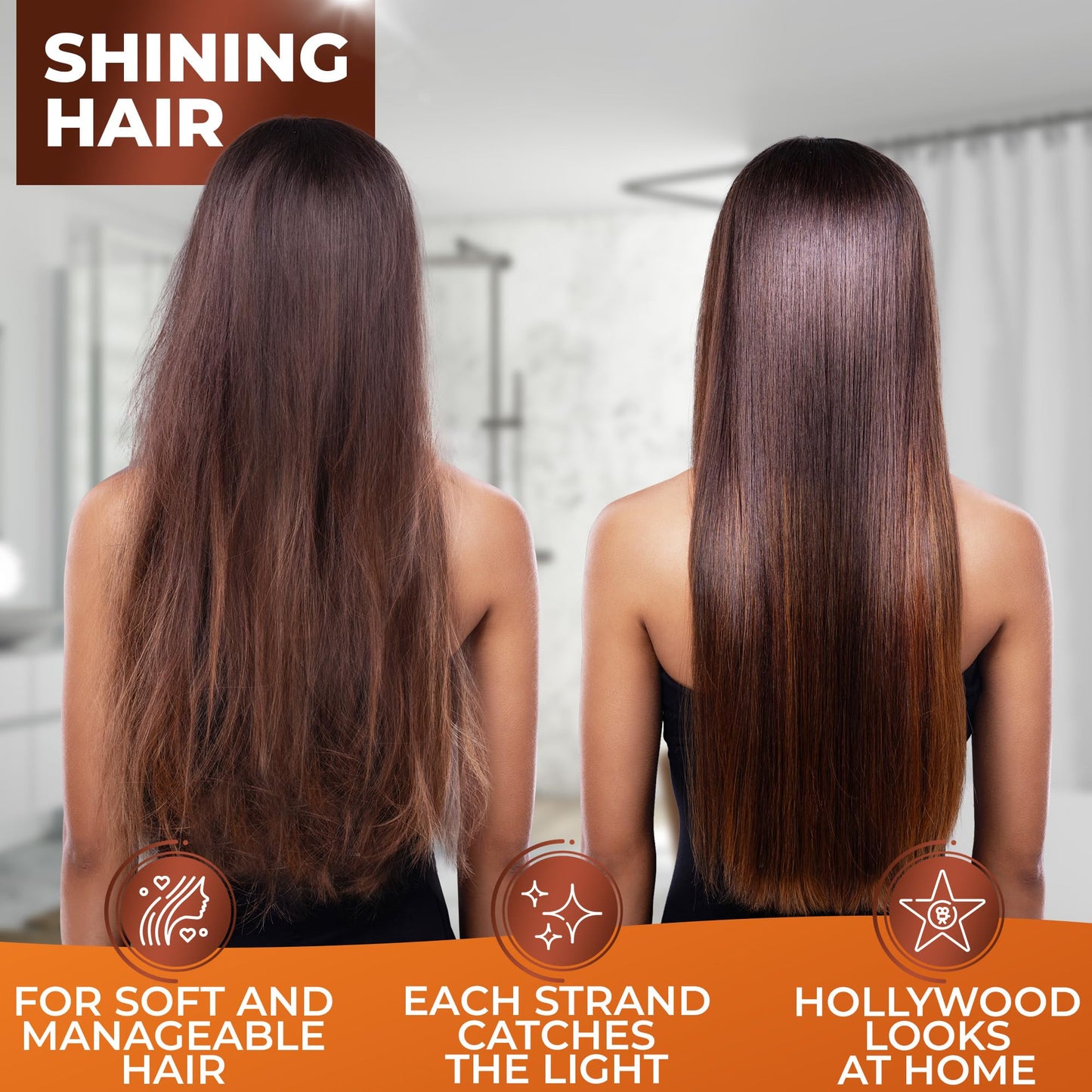 Moroccan Argan Oil Shampoo and Conditioner Set - Sulfate Free, Anti Frizz Hydrating Care for Women - Deep Moisturizing Treatment for Color, Keratin Beauty and Personal Care BINGO HAIR CARE