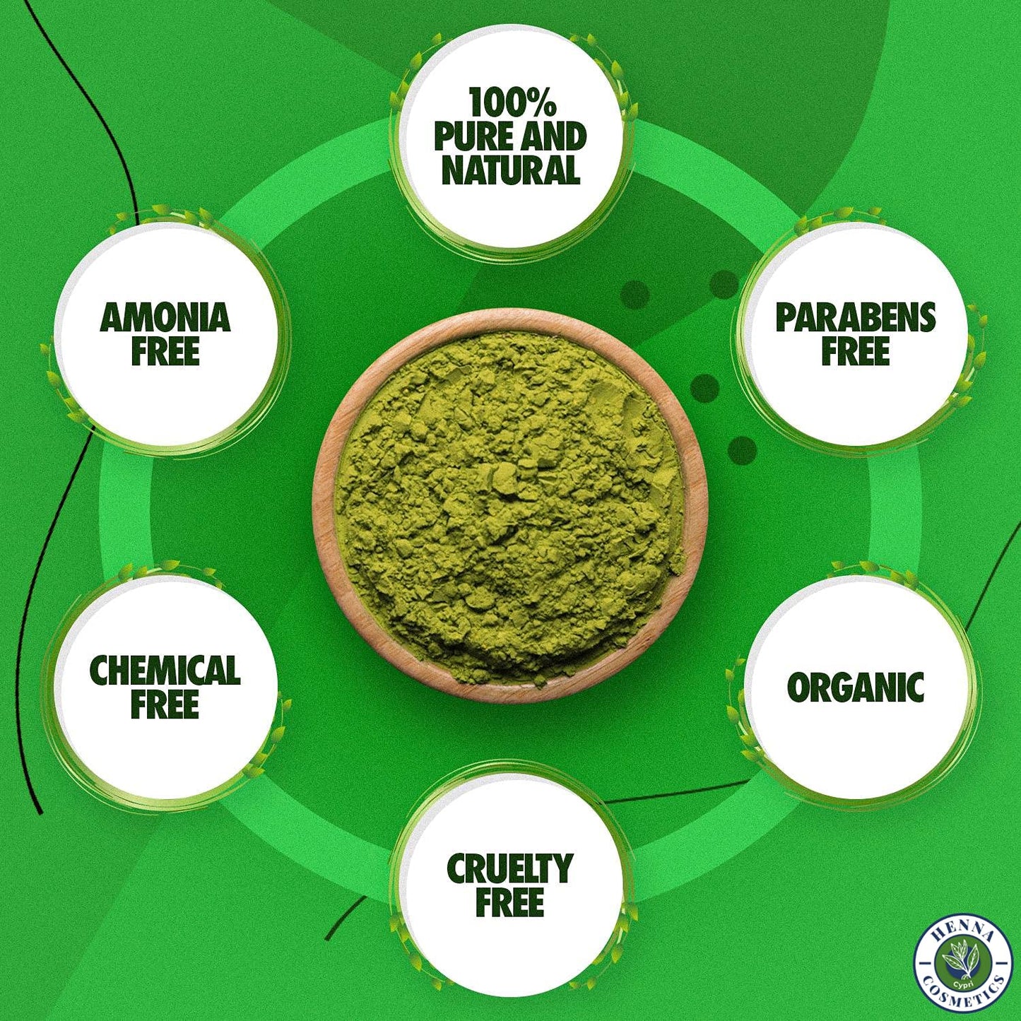HENNA COSMETICS CYPRI Henna Hair Color, Neutral Henna Powder for Hair Growth 100 Grams, Cassia Obovata Powder, Organic, Dye Free Beauty & Personal Care HENNA COSMETICS CYPRI