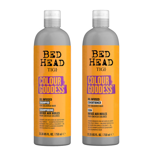 TIGI Bed Head Moisturizing Shampoo and Conditioner Set for dyed hair, Colour Goddess with Sweet Almond & Coconut Oils, 25.36 fl oz, 2 Pack Beauty & Personal Care TIGI