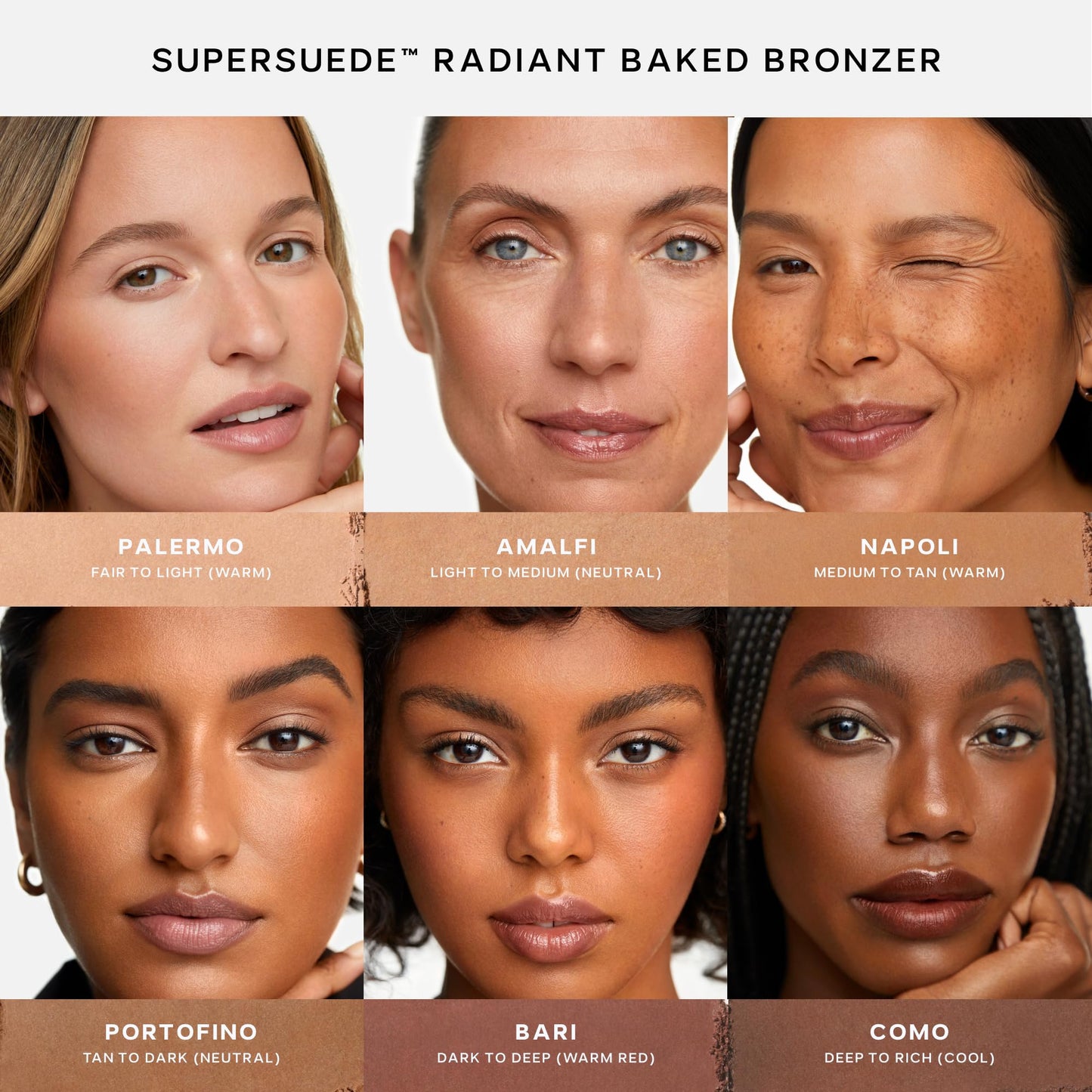 Saie SuperSuede Radiant Baked Bronzer Powder - Hydrating, Long-Lasting + Blurring Powder Bronzer for a Warm, Natural Glow - With Squalane + Jojoba Beauty & Personal Care Saie