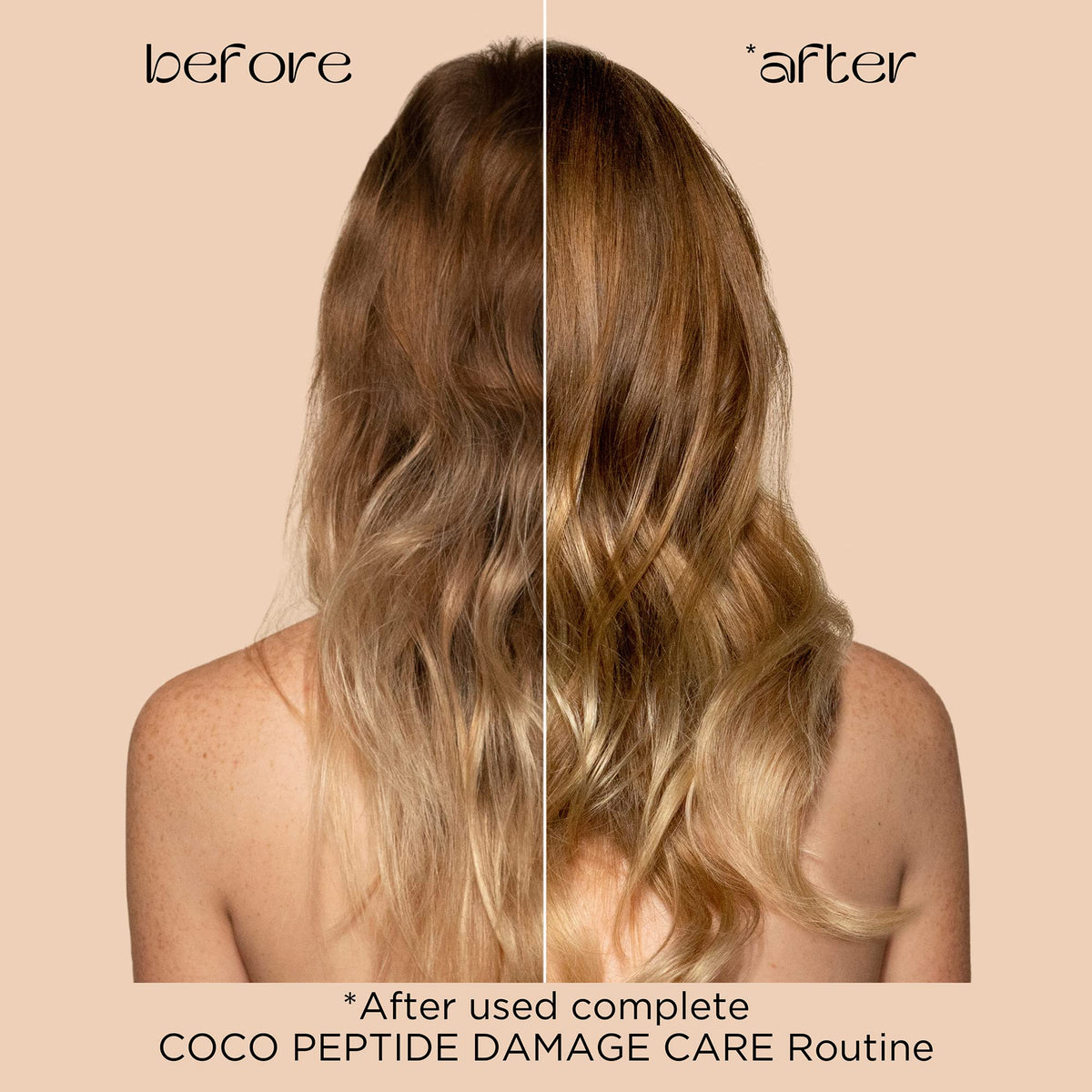 Pacifica Coco Peptide Damage Care Shampoo - Repairing Sulfate-Free Shampoo for Damaged Hair, Split Ends & Breakage, w/Collagen & Peptides