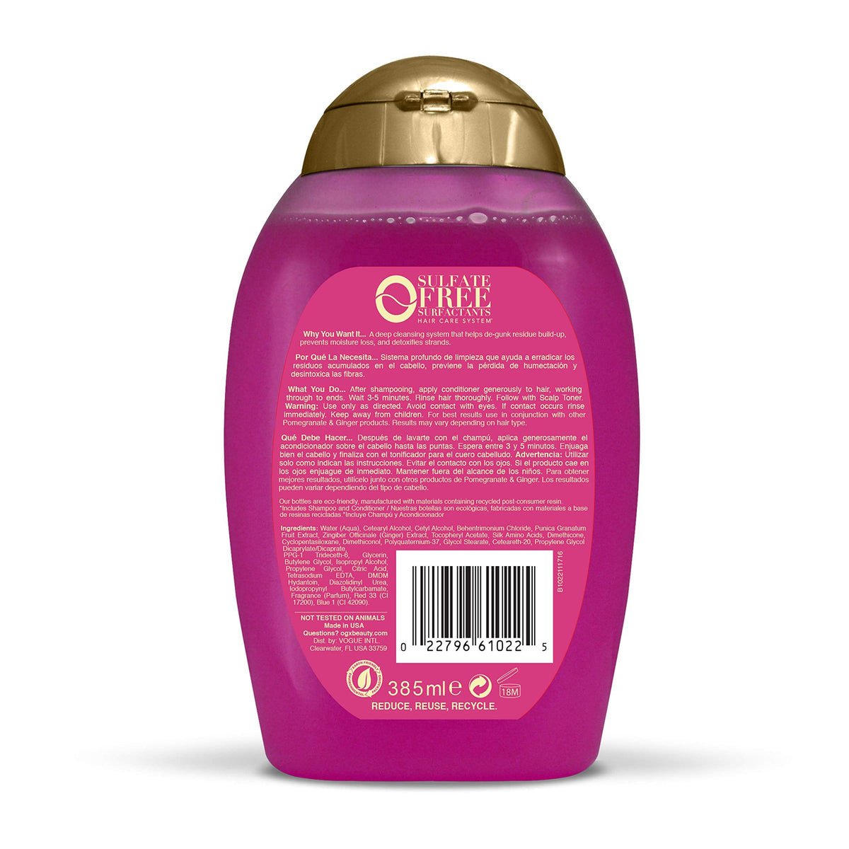 OGX Detoxifying + Ginger Conditioner, Pomegranate, 13 Fl Oz Beauty & Personal Care OGX