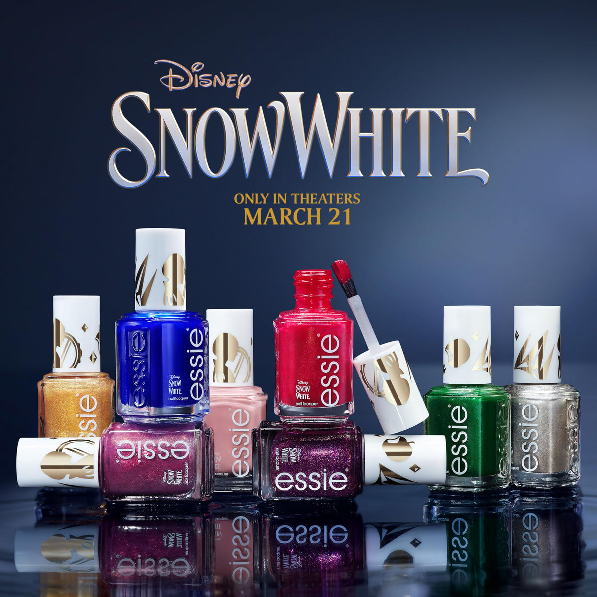 essie salon-quality nail polish, Disney's Snow White, purple, tempted with envy, 0.46 fl oz