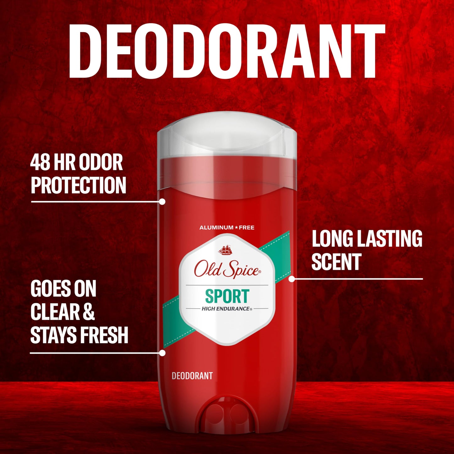 Old Spice High Endurance Deodorant for Men, Aluminum Free, Pure Sport Scent, 3.0 oz Beauty and Personal Care Procter & Gamble