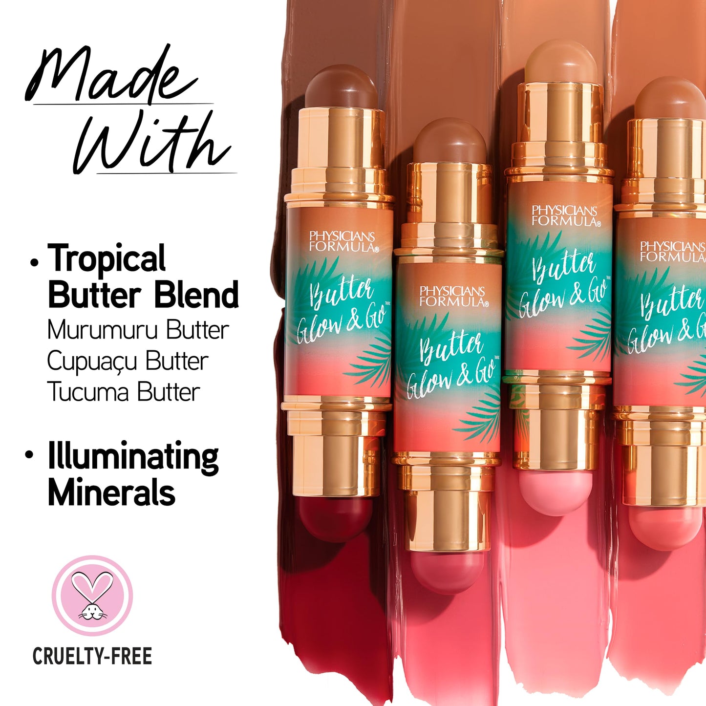 Physicians Formula Butter Glow & Go Multiuse Stick, Ultra-Creamy Radiant Finish Formula with Murumuru Butter, Vegan & Cruelty-Free- Berry Tan Beauty & Personal Care Physicians Formula