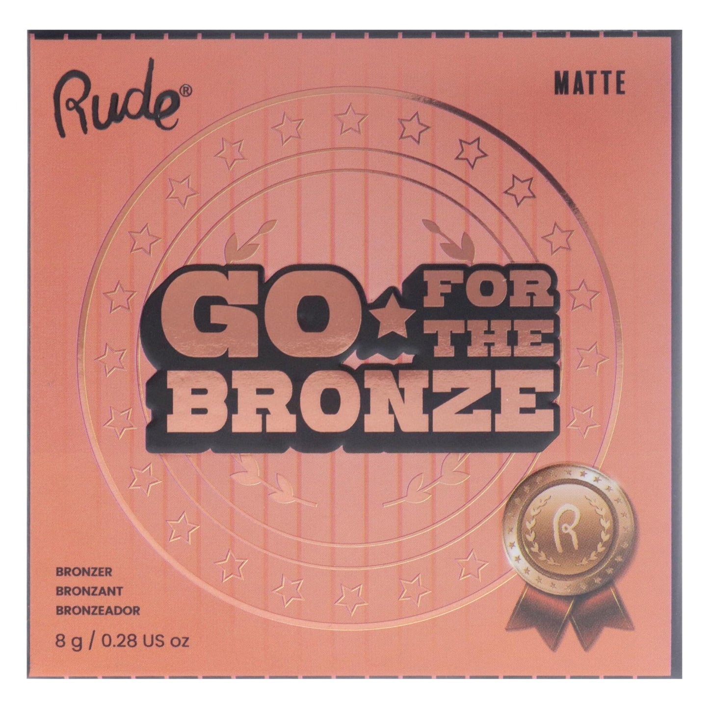Go for the Bronze - Third On The Podium by Rude Cosmetics for Women - 0.28 oz Bronzer Beauty & Personal Care Rude Cosmetics