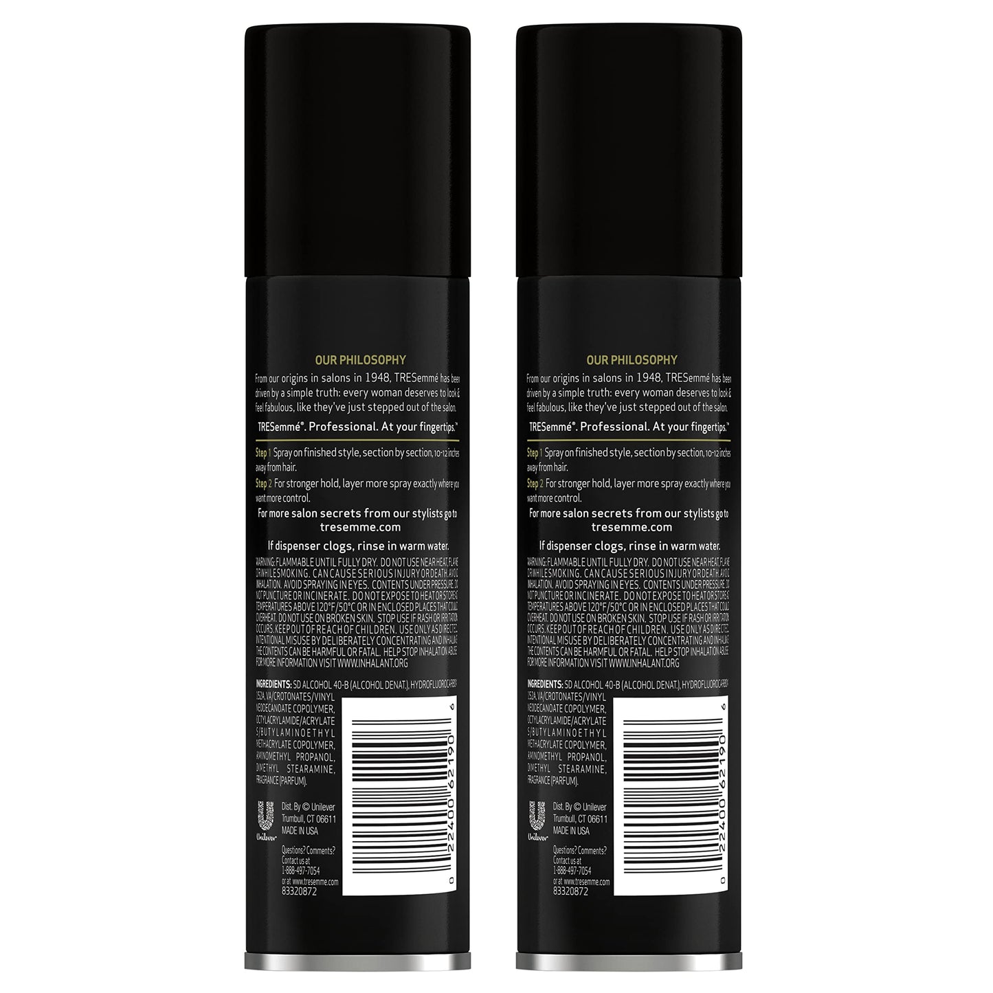 TRESemmé Extra Hold Hairspray, 2-4.2 oz (Pack of 2), Strong Humidity Resistant, Frizz Control, All Day Smoothness, Salon Quality Beauty & Personal Care TRESemmé