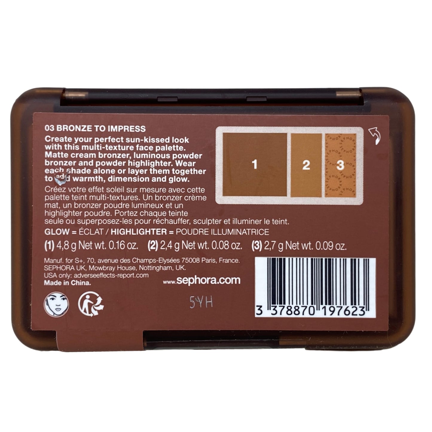 Sephora Collection Bronze Glow Bronzing and Highlighting Trio - 03 Bronze To Impress Beauty & Personal Care SEPHORA