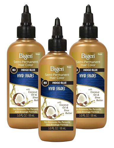 Bigen Semi-Permanent Haircolor #Ib3 Indigo Blue 3 Ounce (88ml) (3 Pack) Beauty & Personal Care Bigen