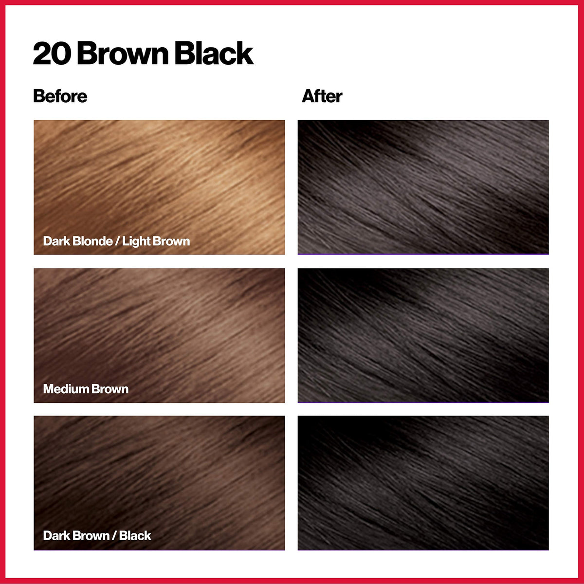 Revlon Permanent Hair Color, Permanent Hair Dye, Colorsilk with 100% Gray Coverage, Ammonia-Free, Keratin and Amino Acids, 20 Brown/Black, 4.4 Oz Beauty & Personal Care REVLON